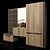 Sleek Modern Wardrobe 3D model small image 2