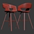 Sleek Chino Counter Stool - Modern Design for Stylish Spaces 3D model small image 3