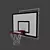 Versatile Basketball Backboard with Basket - 1x1.2x1.2 Dimensions 3D model small image 1