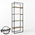 Industrial Wood & Metal Rack 3D model small image 1