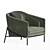 Luxurious Minotti Filnoir Leather Armchair 3D model small image 3