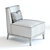 Sleek Lisbon Armchair: Detailed 3D Model 3D model small image 2