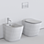 Essence-C Ceramic WC & Bidet 3D model small image 3