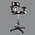 Ergonomic Work Stool 3D model small image 1