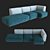 HAY Mags Soft Sofa: Modern Elegance 3D model small image 1
