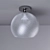 Elegant Glass Ceiling Light 3D model small image 1