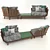 Ethimo Rafael Outdoor Furniture Set 3D model small image 1