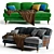 Elegance meets comfort: Lady May Sofa 3D model small image 1