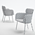 Luxurious Gray Mink Chair  3D model small image 3