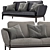 Elegant Chesterfield-style Chelsea Sofa 3D model small image 1