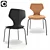 Stylish Pike Chair with Metal Base 3D model small image 1