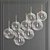 Ethereal Cluster Pendant Light 3D model small image 1