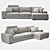 Modern Albertasalotti Broadway Sofa 3D model small image 1