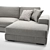 Modern Albertasalotti Broadway Sofa 3D model small image 2