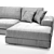 Modern Albertasalotti Broadway Sofa 3D model small image 3