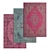 High-Quality Carpets Set 3D model small image 1