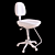 Ergonomic Drafting Chair: Comfort & Style 3D model small image 2