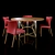 Curran Dining Set: Chairs & Round Table 3D model small image 2