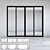 Versatile Sliding Doors Set - Easy Adjustment & Dynamic Design 3D model small image 1