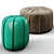 Exquisite Marrakech Poufs: Luxury, Style, Comfort 3D model small image 1