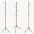 Elegant LENDRA Wooden Coat Rack 3D model small image 2