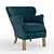 Luxurious Golden Chair: Elegant Design & Premium Quality 3D model small image 1