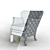 Luxurious Golden Chair: Elegant Design & Premium Quality 3D model small image 3