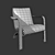 Elegant Thonet Bentwood Lounge Chairs 3D model small image 3