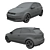 2010 Volkswagen Polo 3-Door: High-Detail V-Ray Model 3D model small image 2