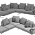 Dreamy Comfort: Flexform Soft Sofa 3D model small image 3