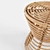 Boho Chic Luna Rattan Side Table 3D model small image 3