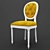 Title: French Style Dining Chair 3D model small image 1