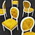 Title: French Style Dining Chair 3D model small image 3