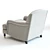 Elegantly Designed Howard Armchair 3D model small image 3