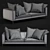 Hugo Sofa: Sleek, Modern, and Stylish 3D model small image 3