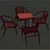 Cultivate Cozy Conversations: Cornette Patio Seating 3D model small image 3
