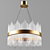 Title: Art Deco Glass Strip Chandelier 3D model small image 1