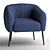 Luxurious Lusso Chair by HAlMAR 3D model small image 1