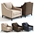Spencer Armchair: Stylish & Cozy Seating 3D model small image 1