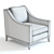 Spencer Armchair: Stylish & Cozy Seating 3D model small image 2