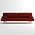 Modern 3-Seater Sofa: Zanotta Milano 3D model small image 1