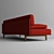 Modern 3-Seater Sofa: Zanotta Milano 3D model small image 3