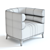 Giovani Armchair: Elegant 3D Model 3D model small image 2