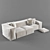 Modern Vray & Corona Sofa 3D model small image 3