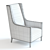 Modern Christo Large Armchair: 3D Model 3D model small image 2