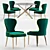 Elegant Metal Dining Chair: Classic Design 3D model small image 1