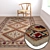 Luxury Carpet Set: High-Quality Textures 3D model small image 2