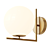 Scandinavian Glass Globe Wall Lamp 3D model small image 2