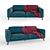 Modern Tor Sofa Set 3D model small image 1