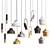 Modern Hanging Lights Mix 3D model small image 1